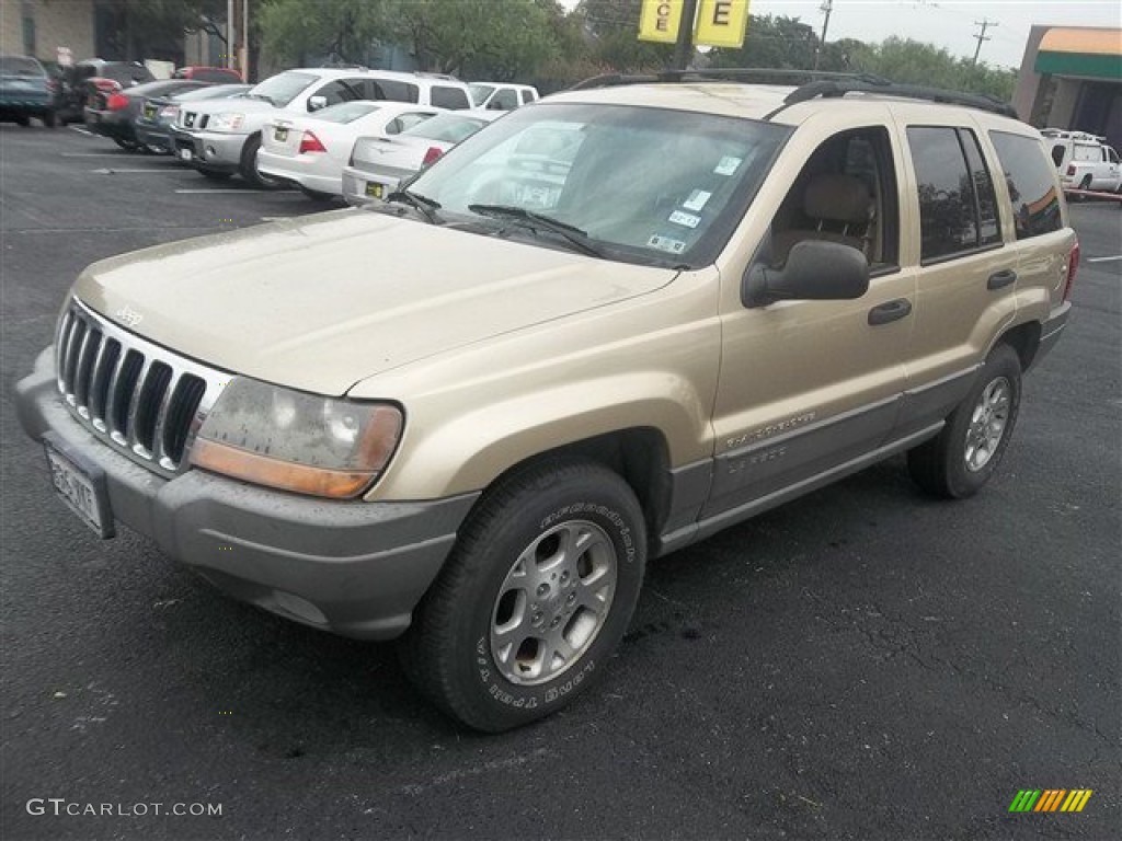 2000 Grand Cherokee Laredo - Champagne Pearlcoat / Camel photo #8