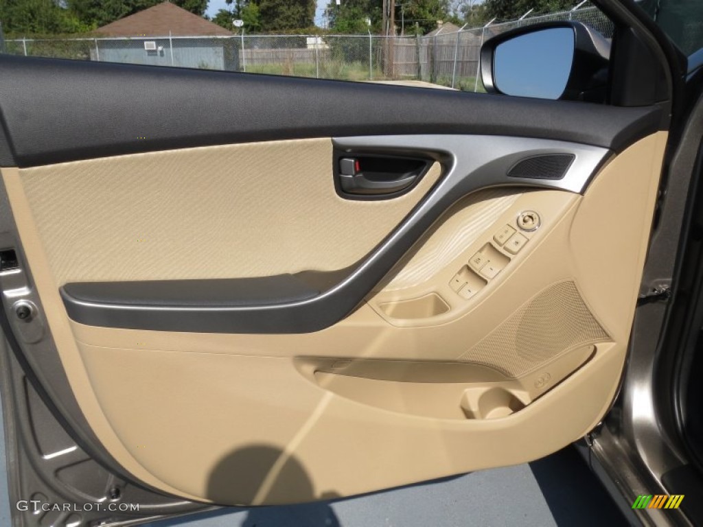 2013 Elantra GLS - Desert Bronze / Beige photo #20