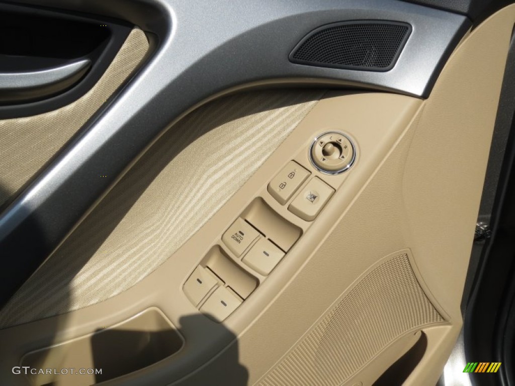 2013 Elantra GLS - Desert Bronze / Beige photo #21