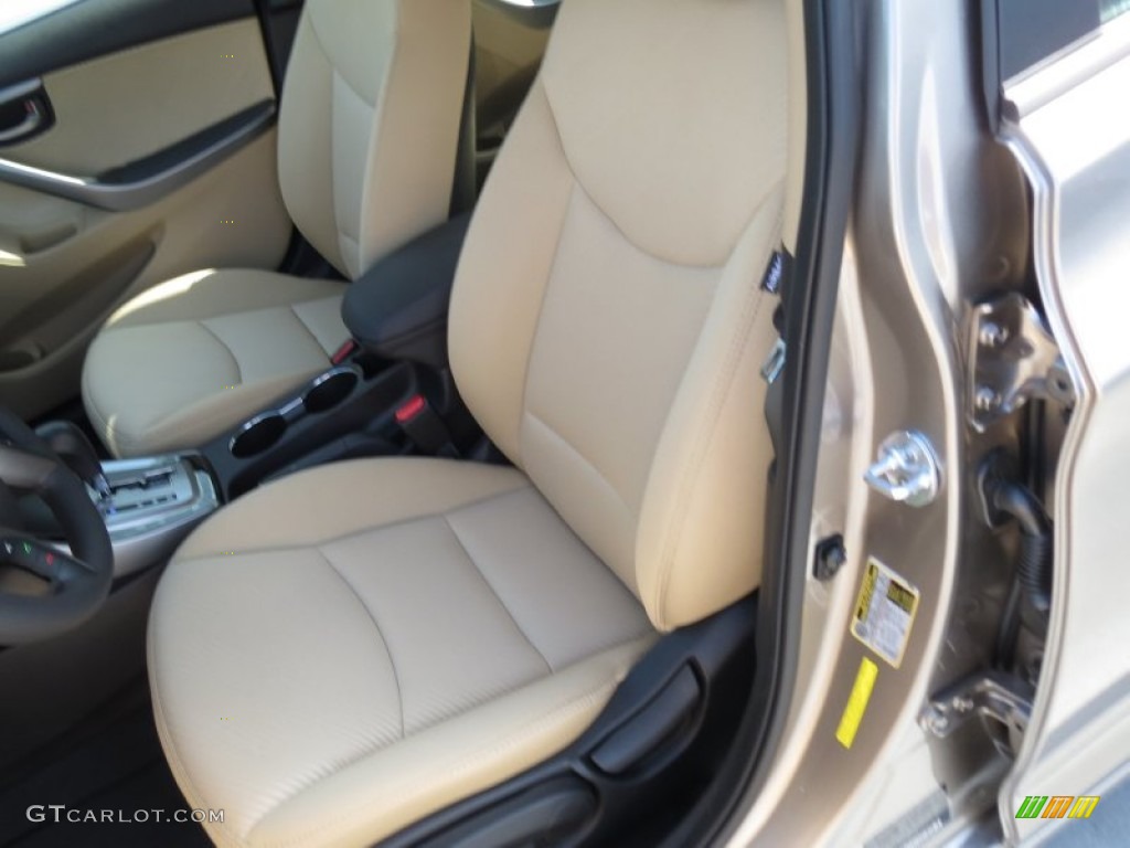 2013 Elantra GLS - Desert Bronze / Beige photo #22