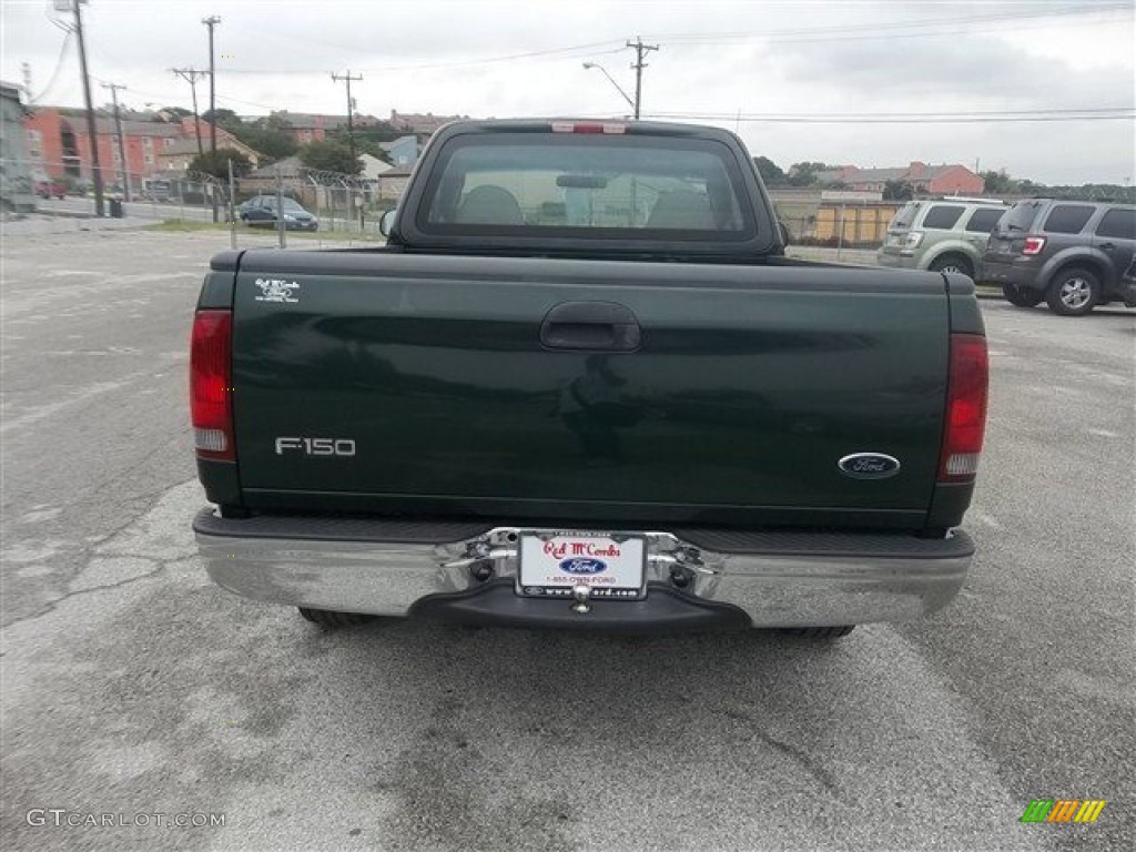 2002 F150 XL Regular Cab - Dark Highland Green Metallic / Medium Parchment photo #4
