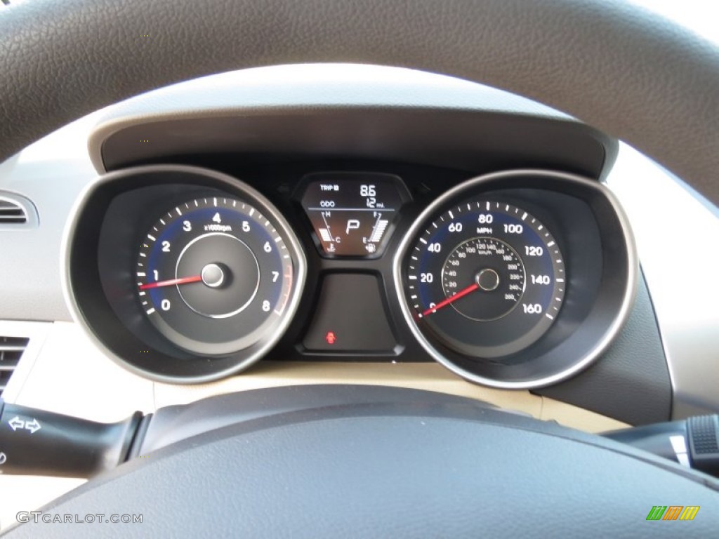 2013 Elantra GLS - Desert Bronze / Beige photo #29
