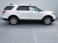 2013 White Platinum Tri-Coat Ford Explorer XLT EcoBoost  photo #2