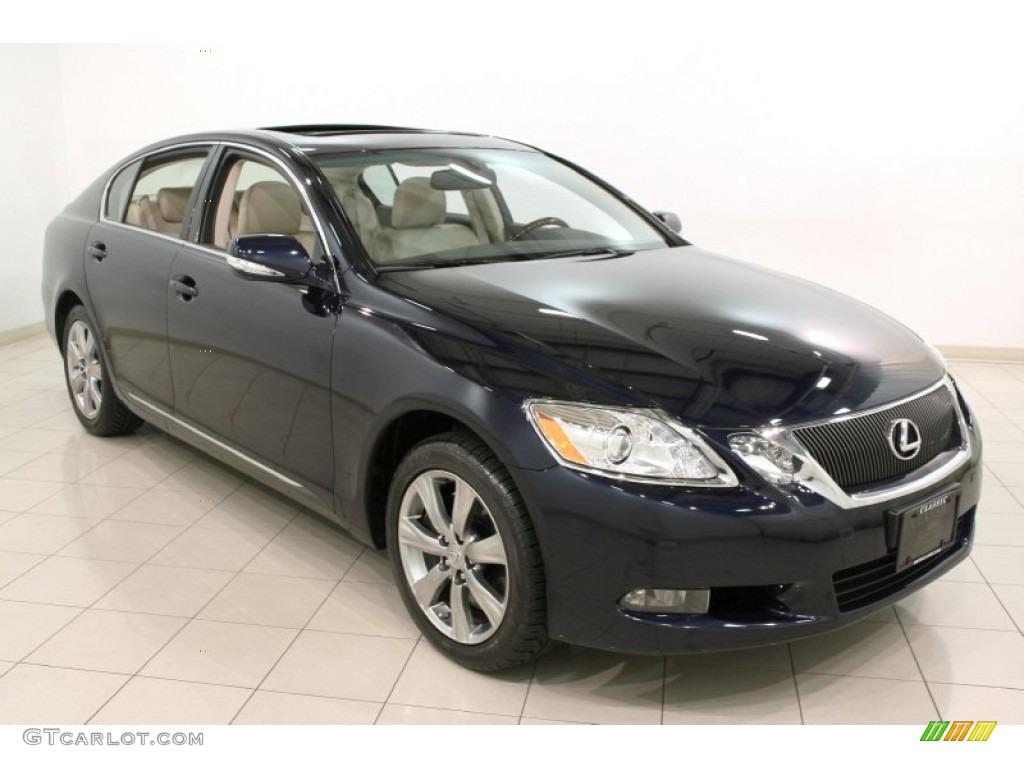 2010 GS 350 AWD - Deep Sea Blue Mica / Parchment photo #1