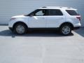 2013 White Platinum Tri-Coat Ford Explorer XLT EcoBoost  photo #5