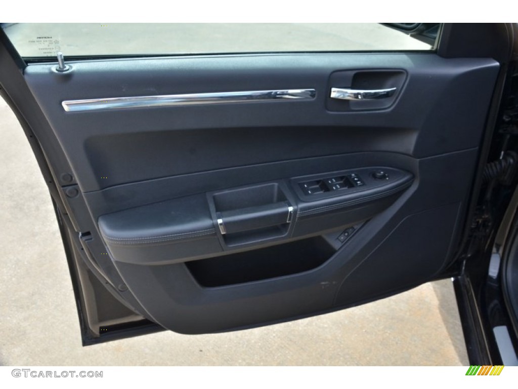 2010 Chrysler 300 SRT8 Dark Slate Gray Door Panel Photo #72415787