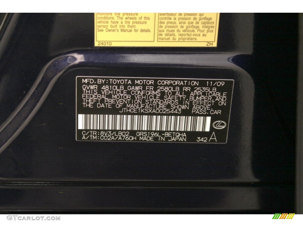2010 GS 350 AWD - Deep Sea Blue Mica / Parchment photo #44