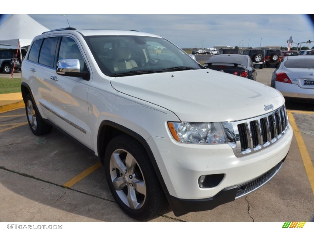 2011 Grand Cherokee Limited - Stone White / Black/Light Frost Beige photo #10