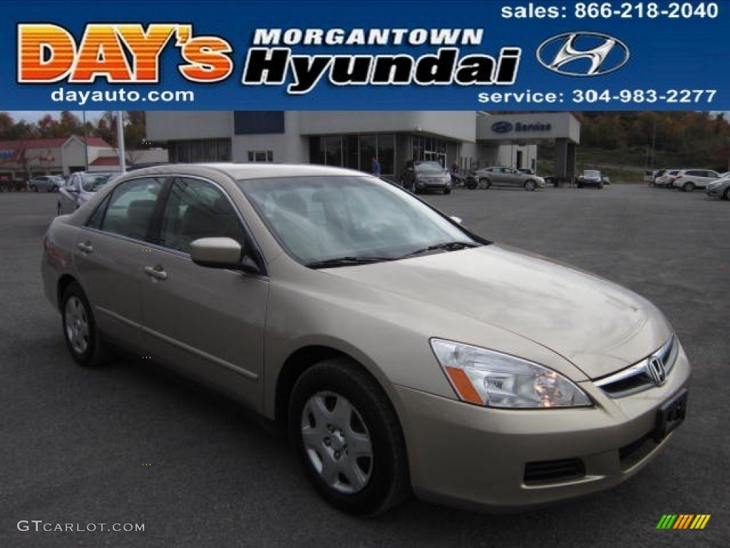 2006 Accord LX Sedan - Desert Mist Metallic / Ivory photo #1