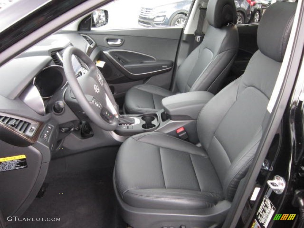 Black Interior 2013 Hyundai Santa Fe Sport 2.0T Photo #72420110
