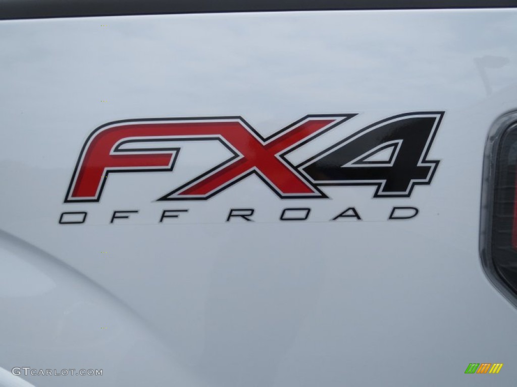2013 F150 FX4 SuperCrew 4x4 - Oxford White / FX Sport Appearance Black/Red photo #16