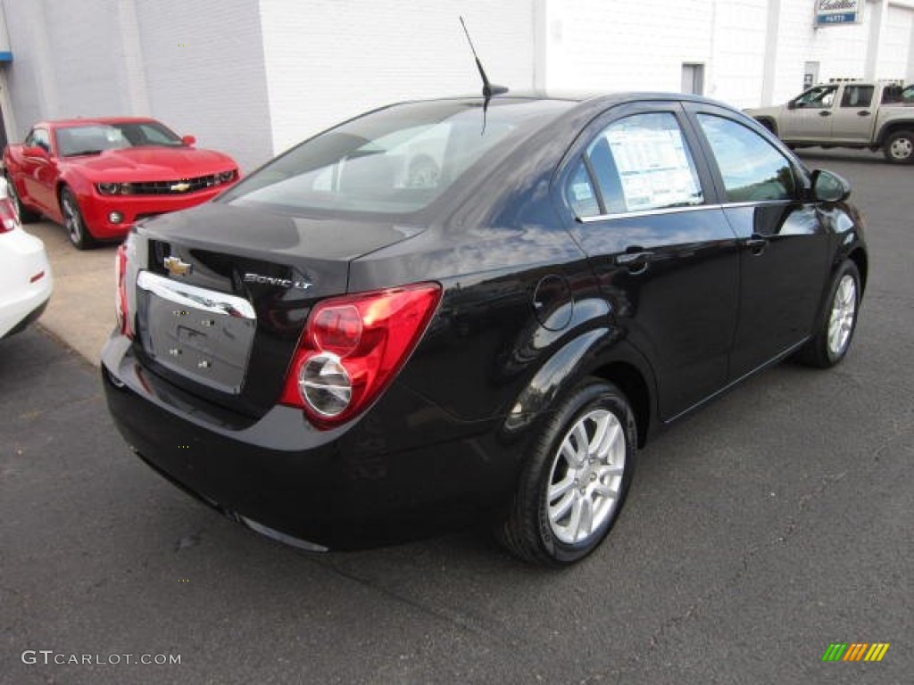 Black Granite Metallic 2013 Chevrolet Sonic LT Sedan Exterior Photo #72421448