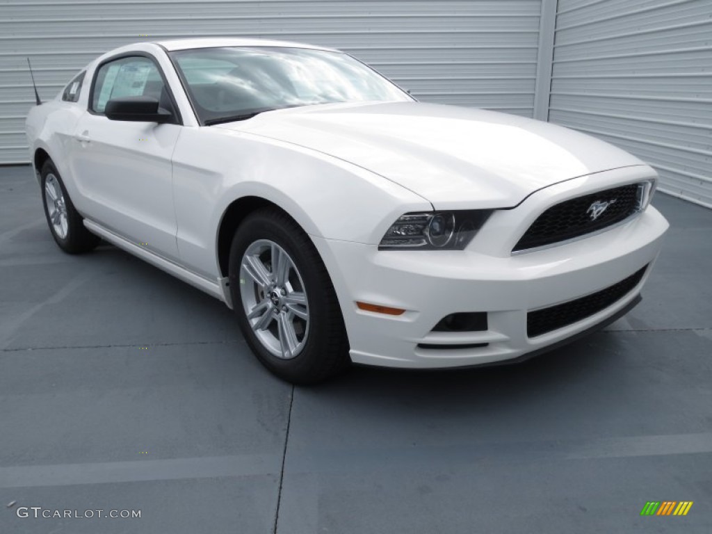 2013 Mustang V6 Coupe - Performance White / Charcoal Black photo #1