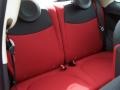 Tessuto Rosso/Nero (Red/Black) Rear Seat Photo for 2012 Fiat 500 #72422270