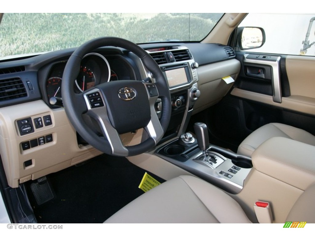 2013 4Runner SR5 4x4 - Blizzard White Pearl / Sand Beige Leather photo #5