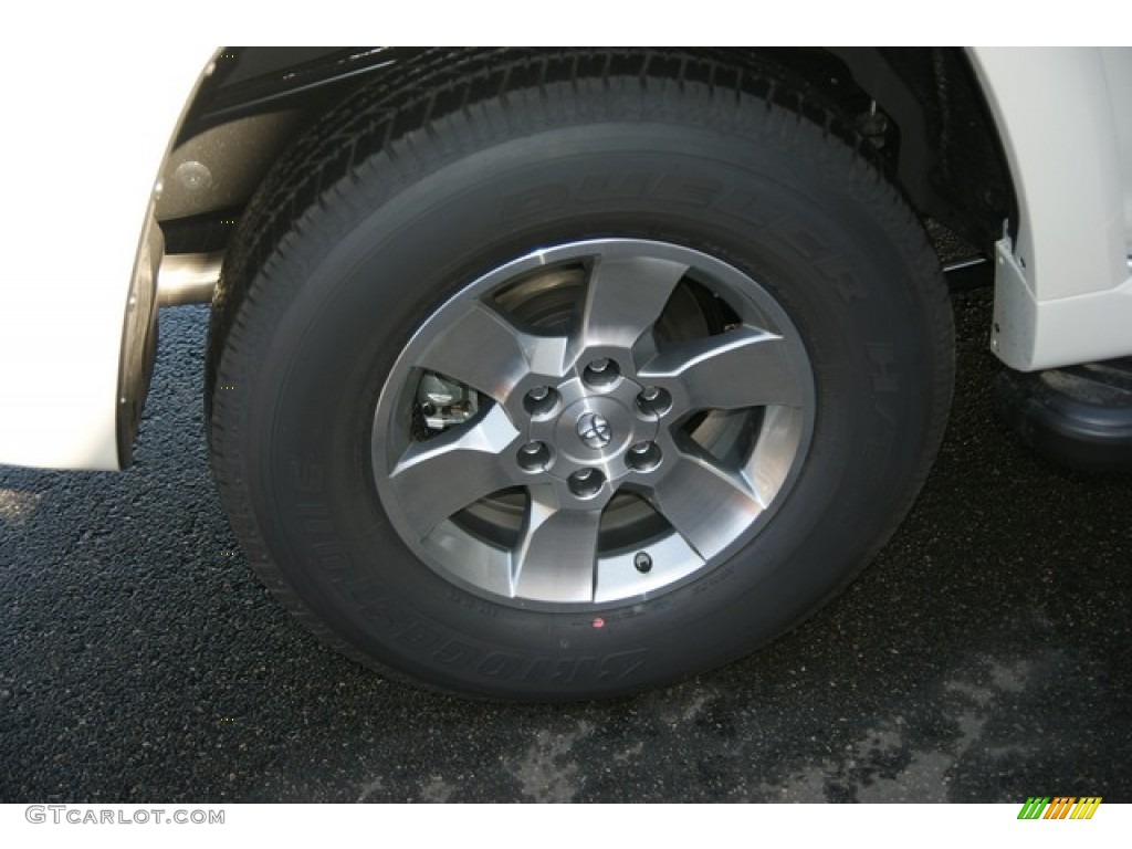 2013 4Runner SR5 4x4 - Blizzard White Pearl / Sand Beige Leather photo #10