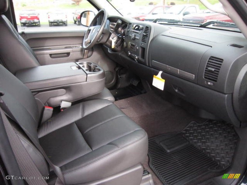 Ebony Interior 2013 Chevrolet Silverado 1500 LT Extended Cab 4x4 Photo #72423362