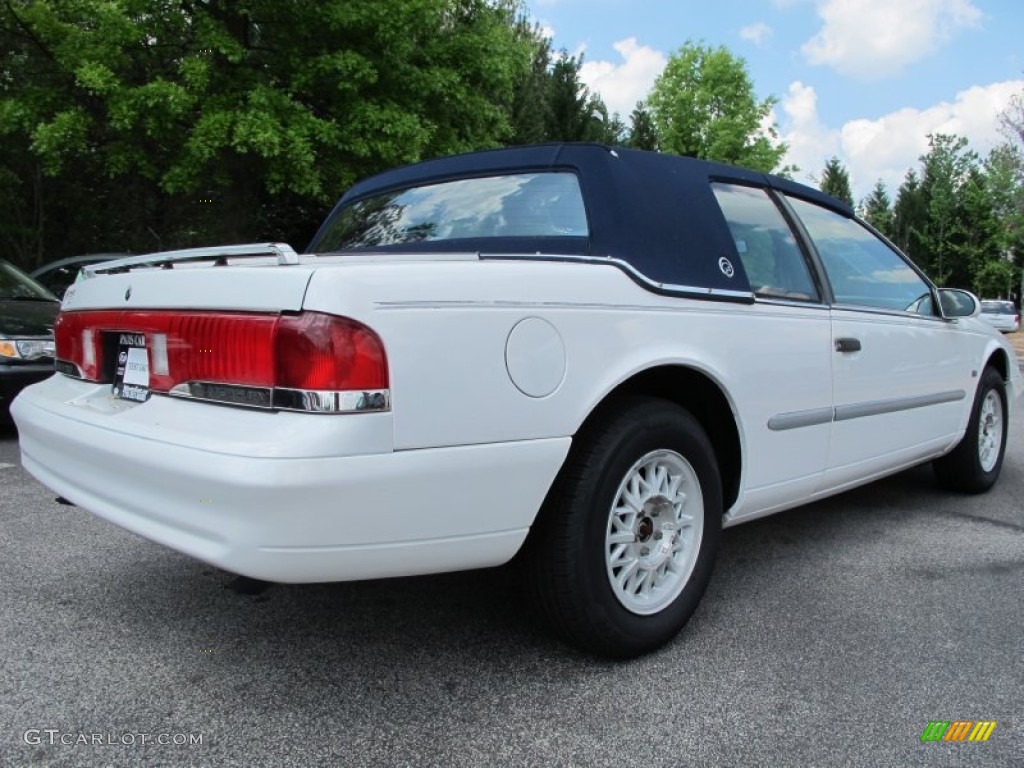 1995 Cougar XR7 V8 - Vibrant White / Navy Blue photo #3
