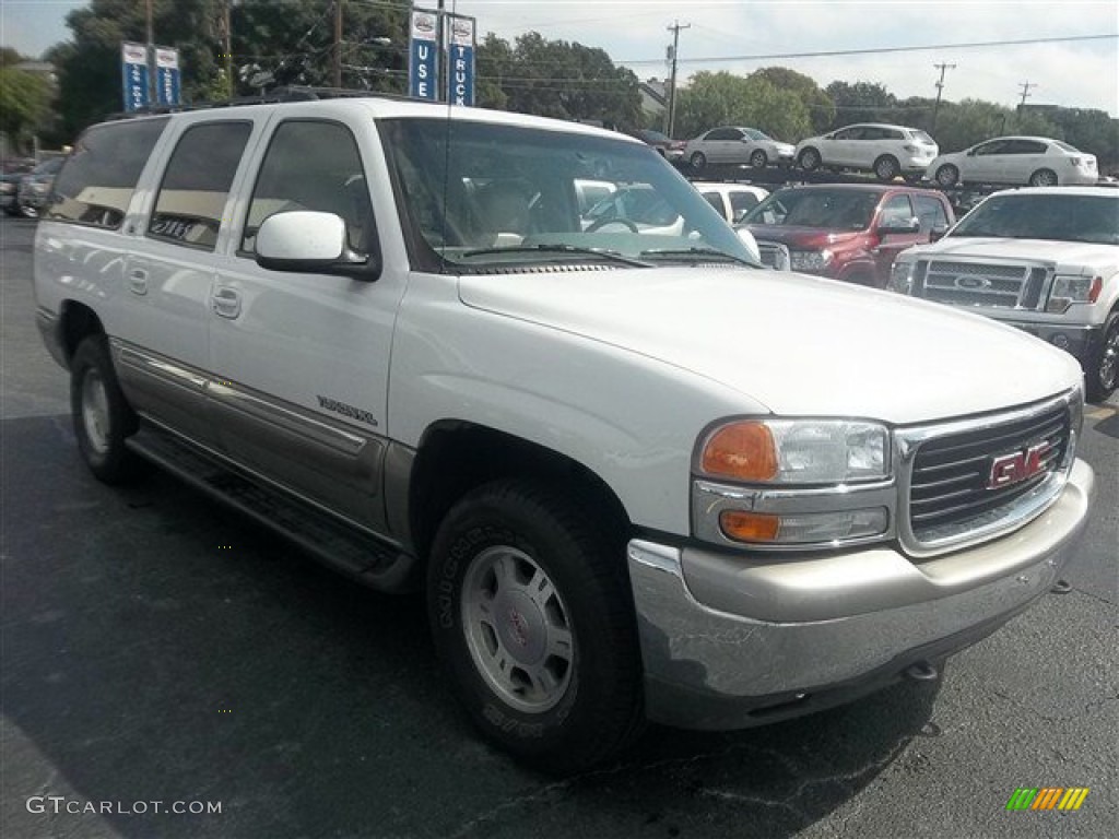 2001 Yukon XL SLT - Summit White / Medium Dark Pewter/Shale photo #1