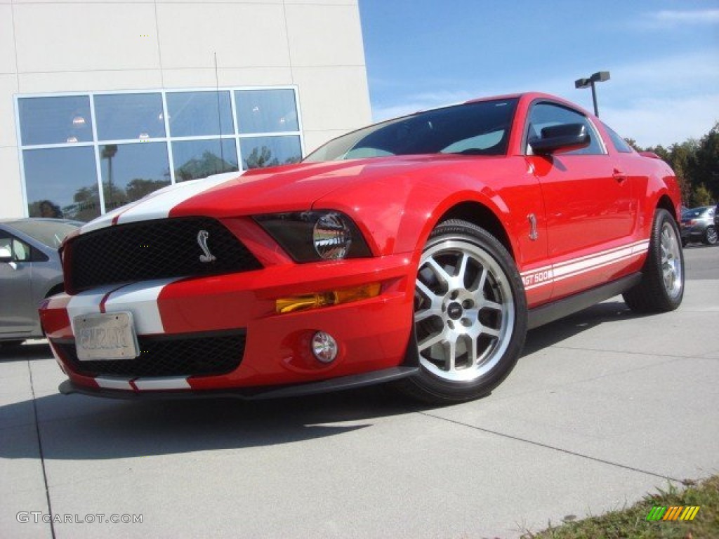 2007 Mustang Shelby GT500 Coupe - Torch Red / Black/Red photo #1