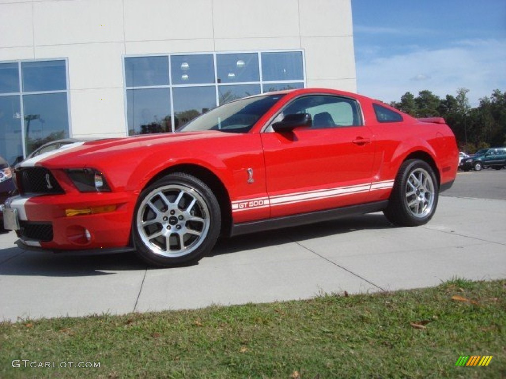 Torch Red 2007 Ford Mustang Shelby GT500 Coupe Exterior Photo #72426136