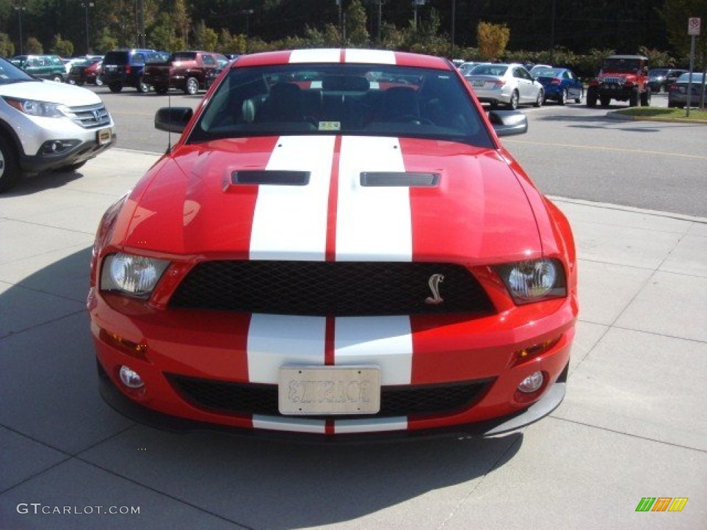 2007 Mustang Shelby GT500 Coupe - Torch Red / Black/Red photo #8