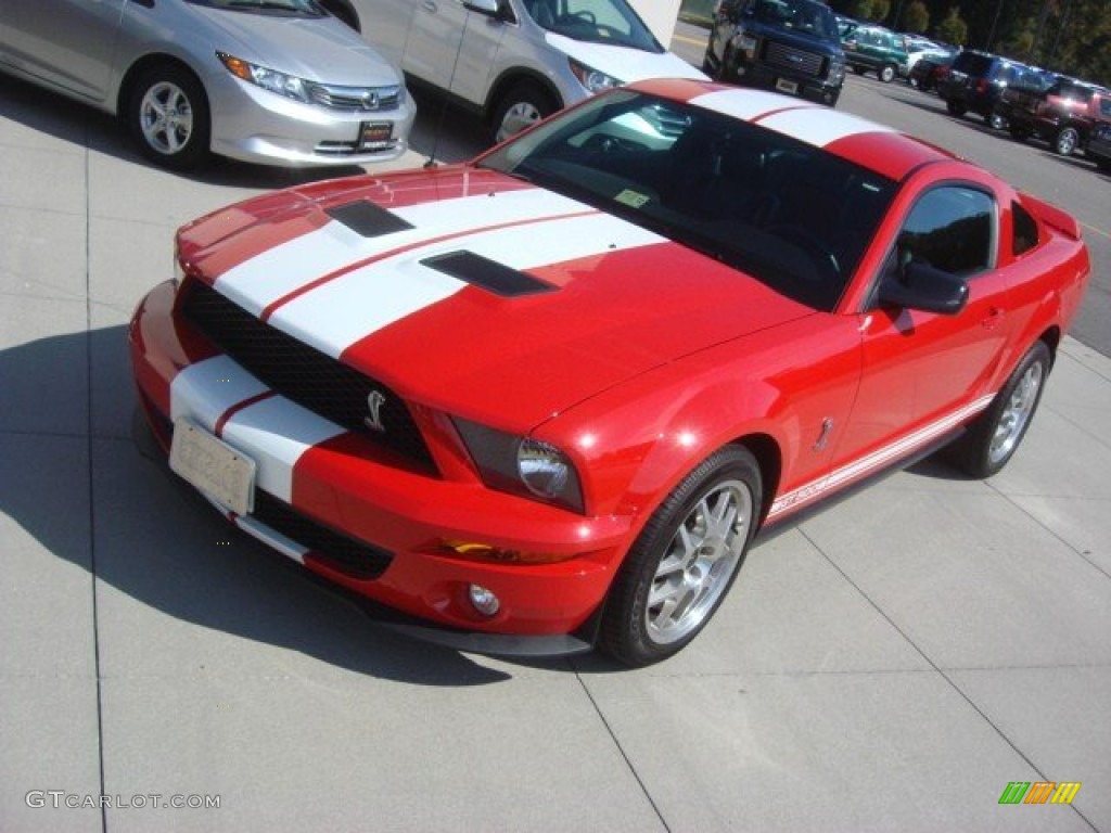 2007 Mustang Shelby GT500 Coupe - Torch Red / Black/Red photo #9