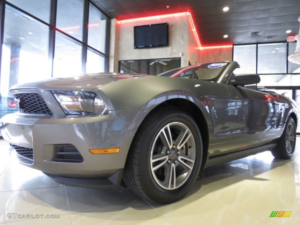2011 Mustang V6 Premium Convertible - Sterling Gray Metallic / Charcoal Black photo #1