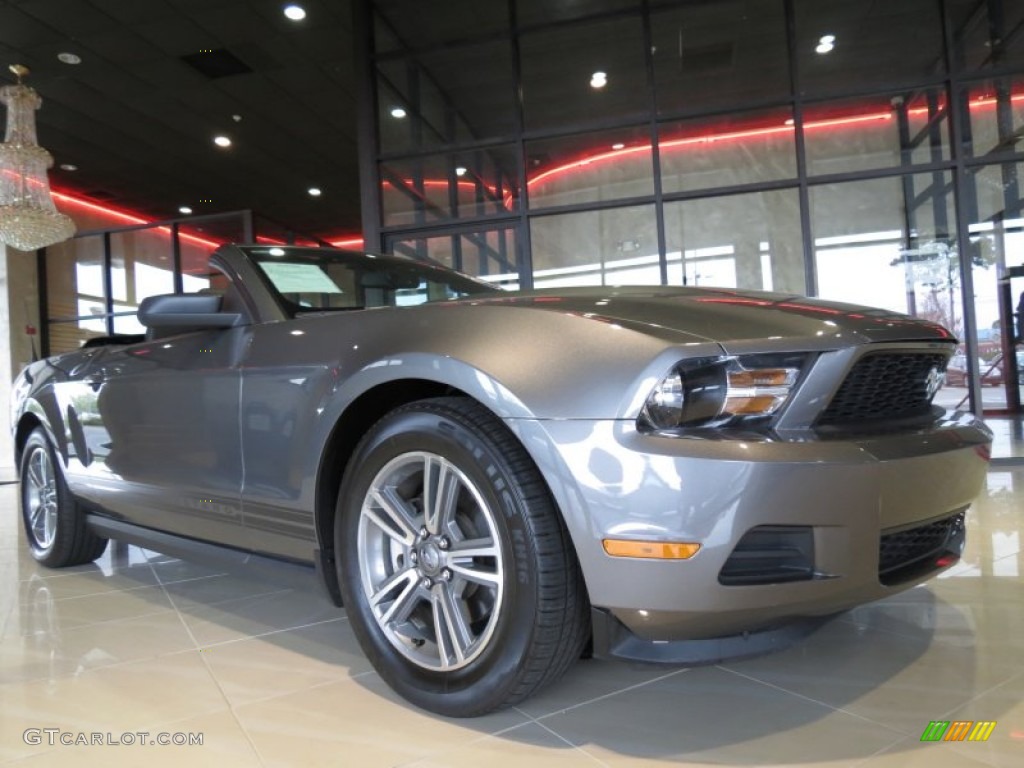 2011 Mustang V6 Premium Convertible - Sterling Gray Metallic / Charcoal Black photo #4