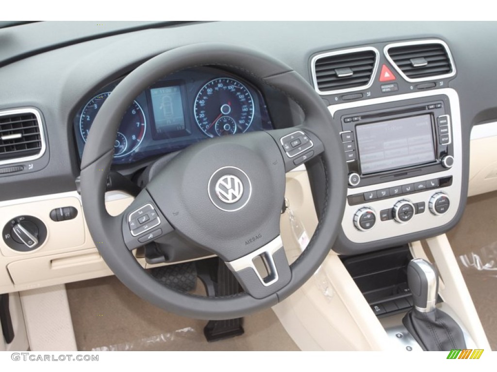 2013 Volkswagen Eos Komfort Cornsilk Beige Dashboard Photo #72426533
