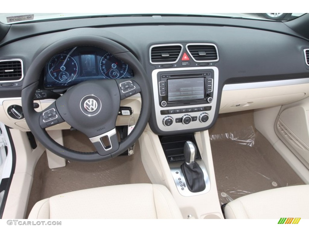 2013 Volkswagen Eos Komfort Cornsilk Beige Dashboard Photo #72426566