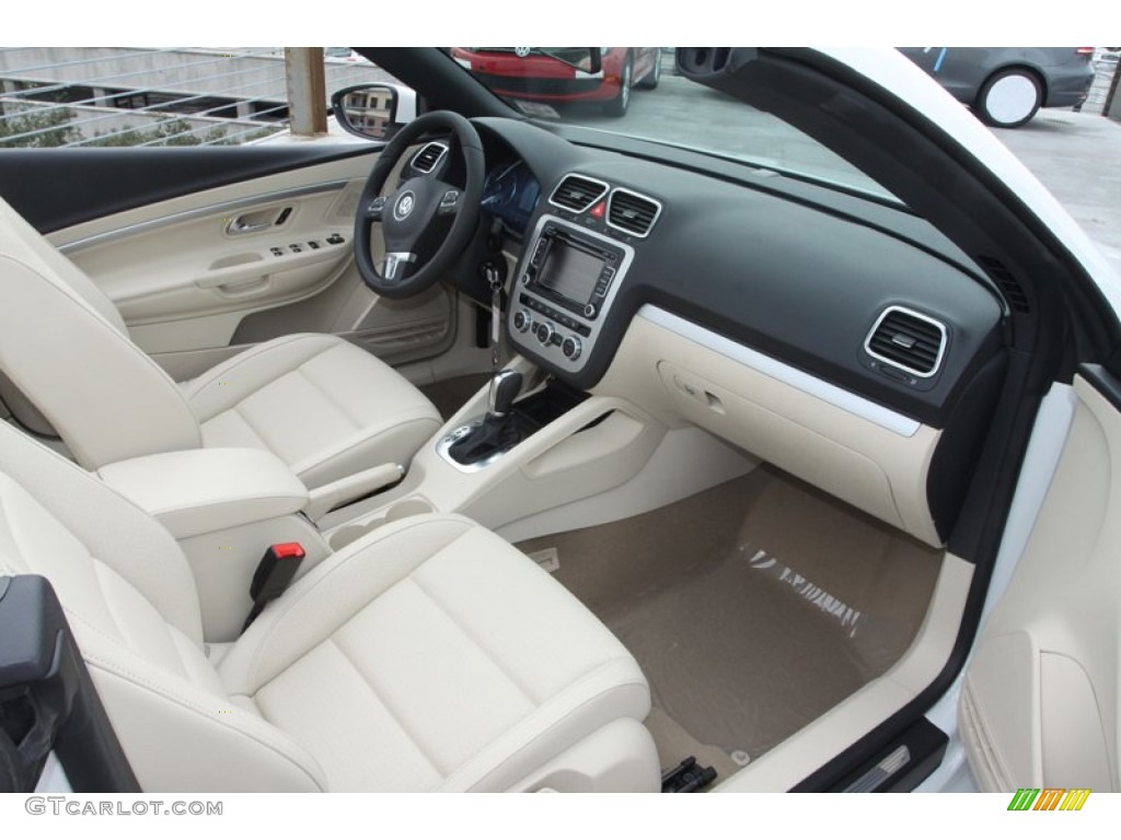 Cornsilk Beige Interior 2013 Volkswagen Eos Komfort Photo #72426683