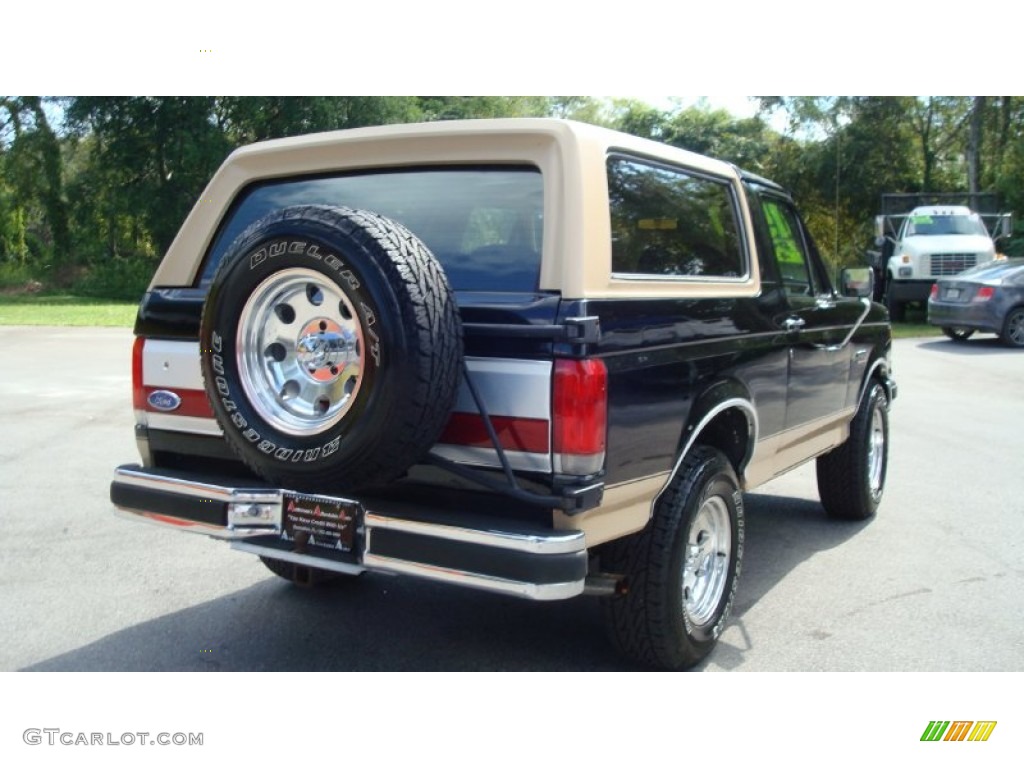 1990 Bronco Eddie Bauer 4x4 - Raven Black / Chestnut photo #3