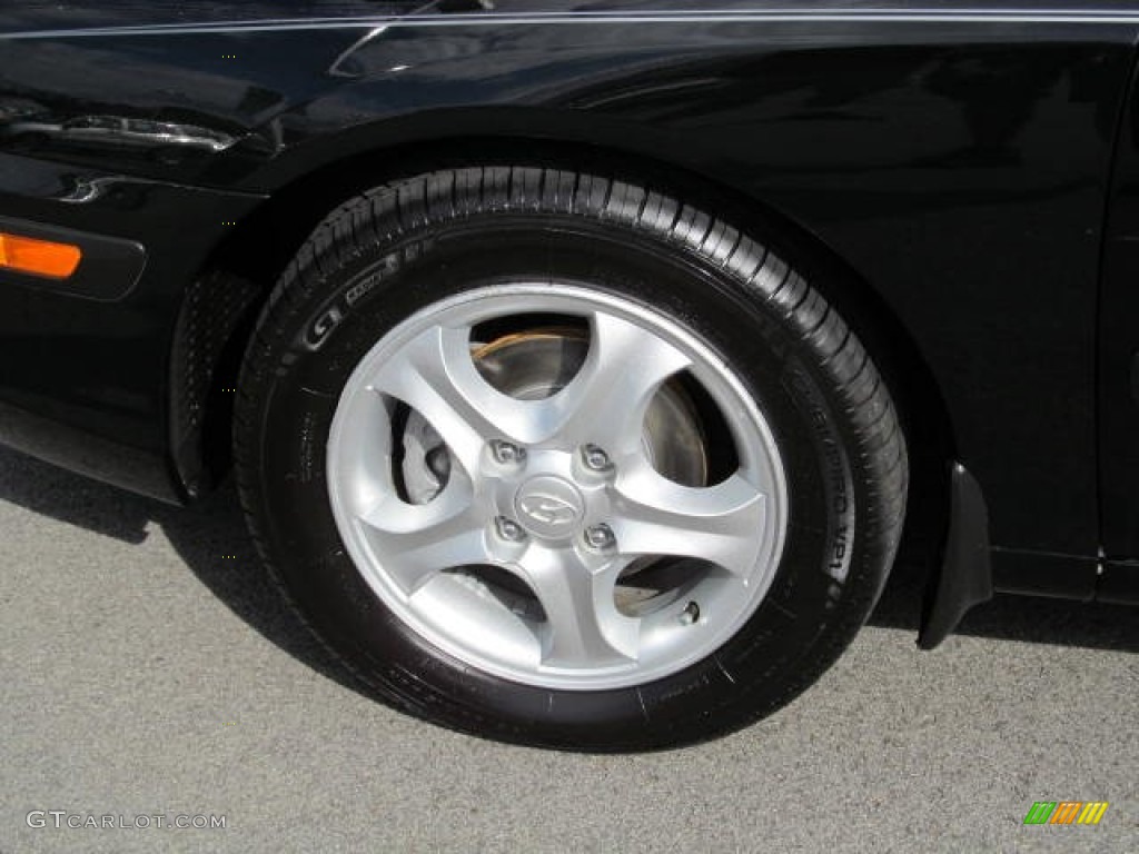 2006 Elantra GT Hatchback - Ebony Black / Gray photo #3