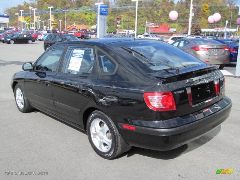 2006 Elantra GT Hatchback - Ebony Black / Gray photo #9