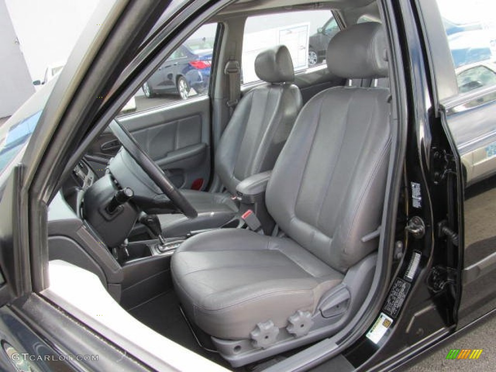 2006 Elantra GT Hatchback - Ebony Black / Gray photo #12