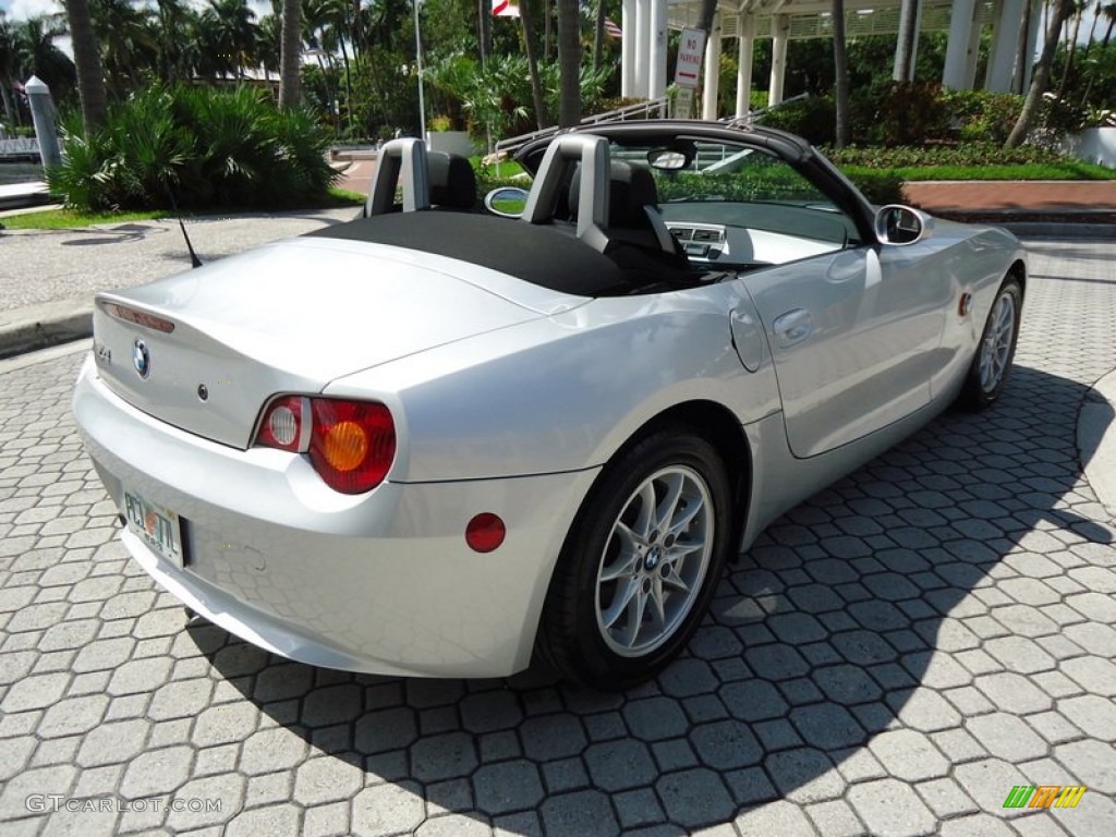 2004 Z4 2.5i Roadster - Titanium Silver Metallic / Black photo #1