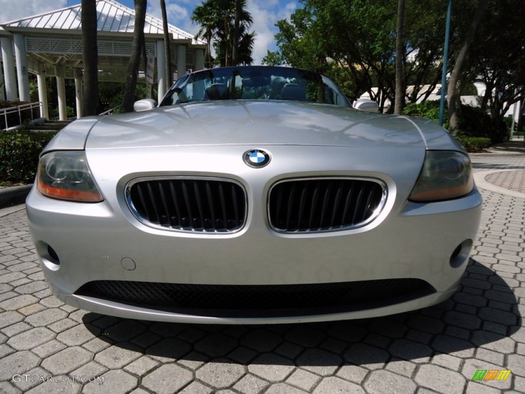 2004 Z4 2.5i Roadster - Titanium Silver Metallic / Black photo #22