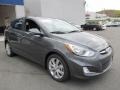 2013 Cyclone Gray Hyundai Accent SE 5 Door  photo #3