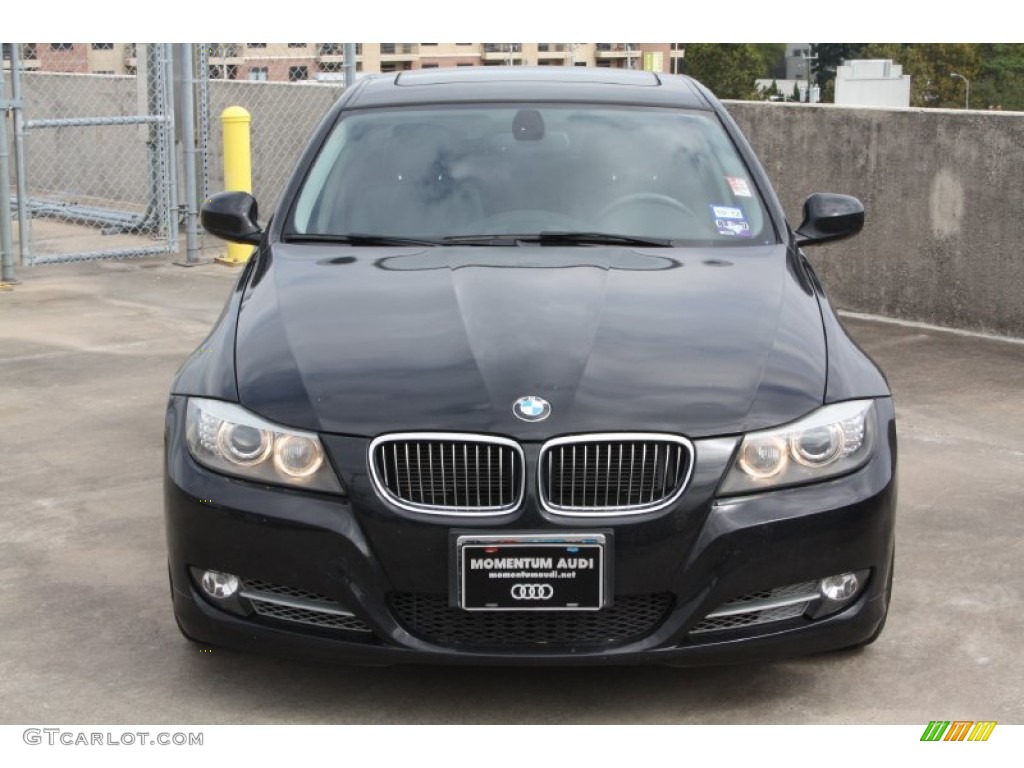 2011 3 Series 335d Sedan - Black Sapphire Metallic / Black photo #2