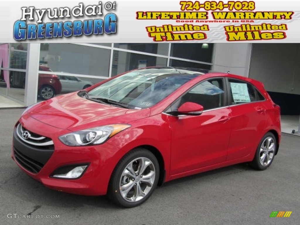 2013 Elantra GT - Volcanic Red / Black photo #1