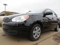 Ebony Black 2009 Hyundai Accent GLS 4 Door