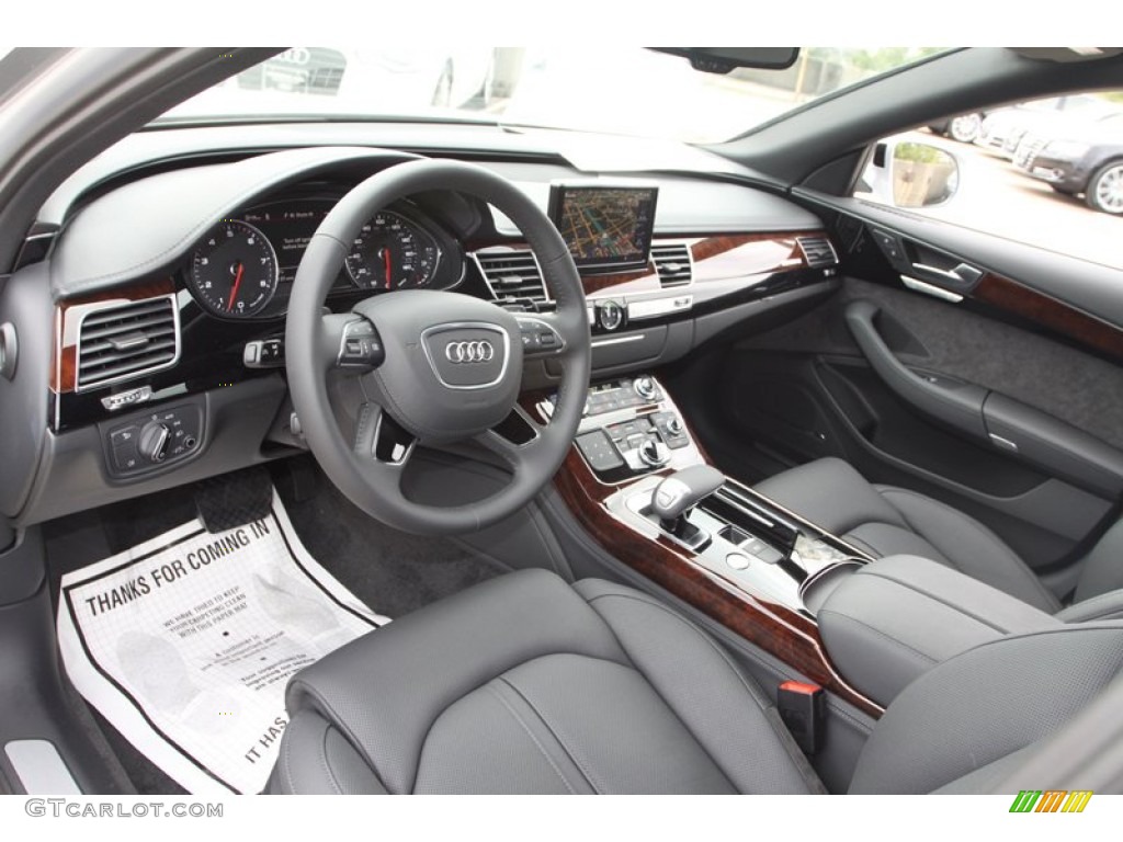 Black Interior 2013 Audi A8 L 4.0T quattro Photo #72431279