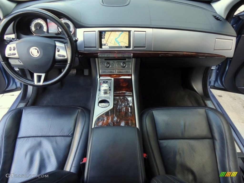 2009 Jaguar XF Premium Luxury Charcoal/Charcoal Dashboard Photo #72431768