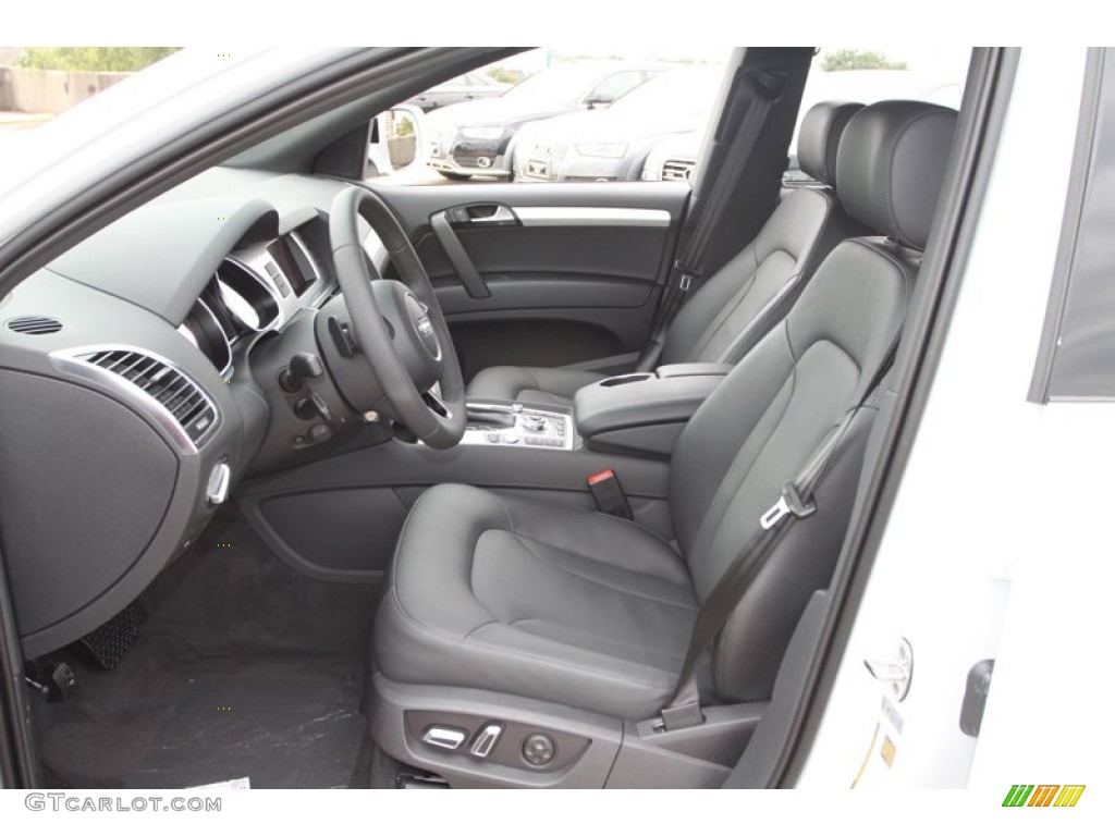 Black Interior 2013 Audi Q7 3.0 S Line quattro Photo #72431993