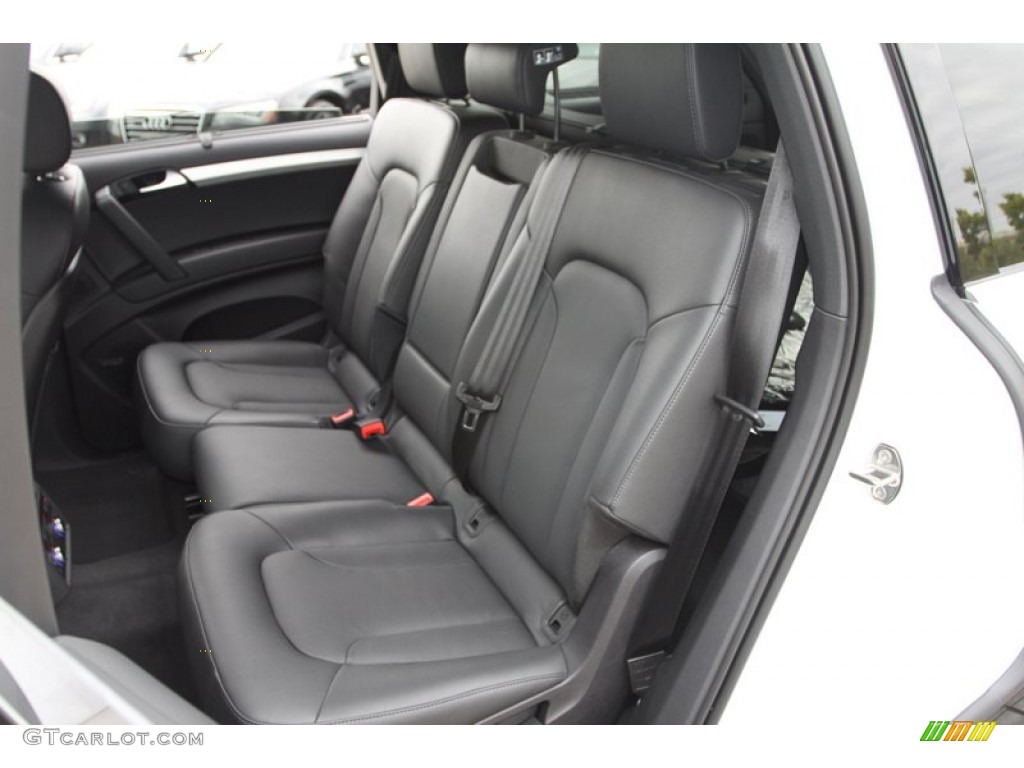 Black Interior 2013 Audi Q7 3.0 S Line quattro Photo #72432035