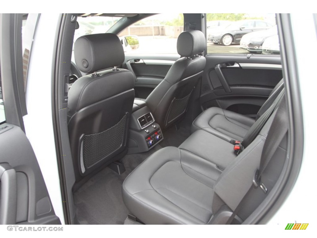 Black Interior 2013 Audi Q7 3.0 S Line quattro Photo #72432059