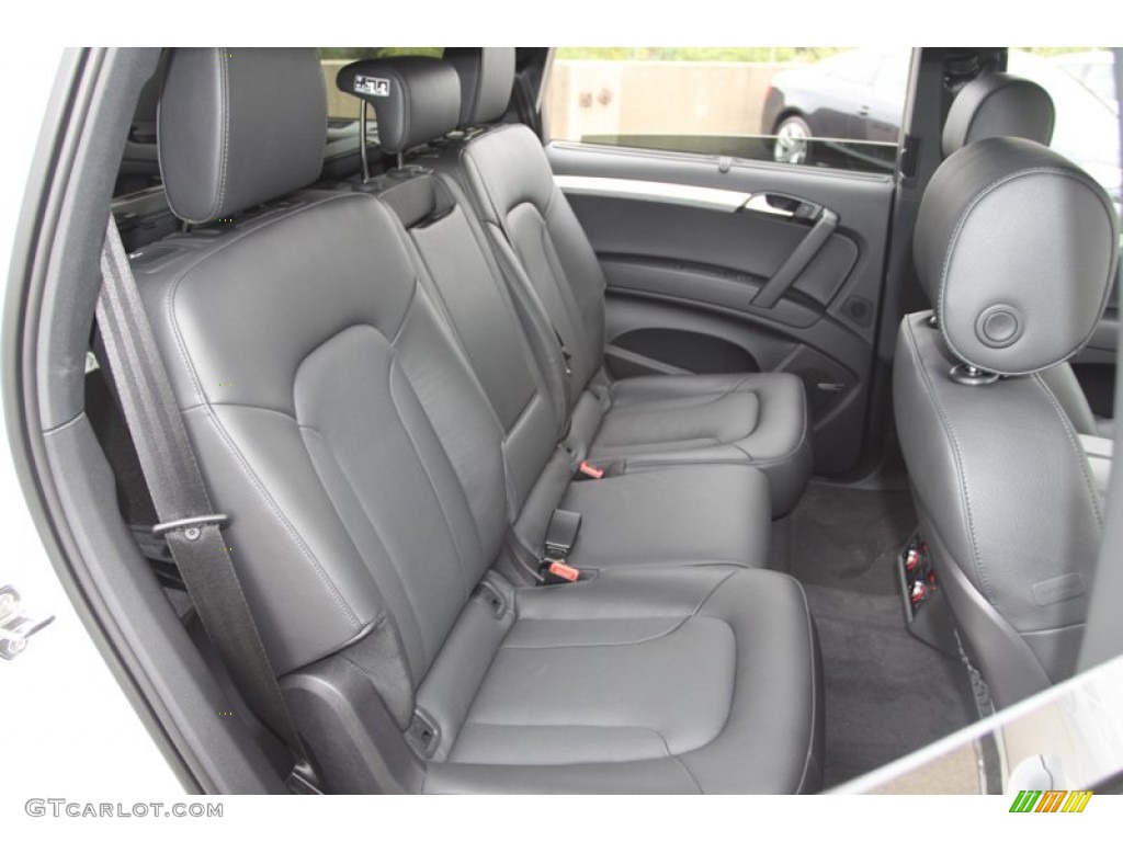 Black Interior 2013 Audi Q7 3.0 S Line quattro Photo #72432368