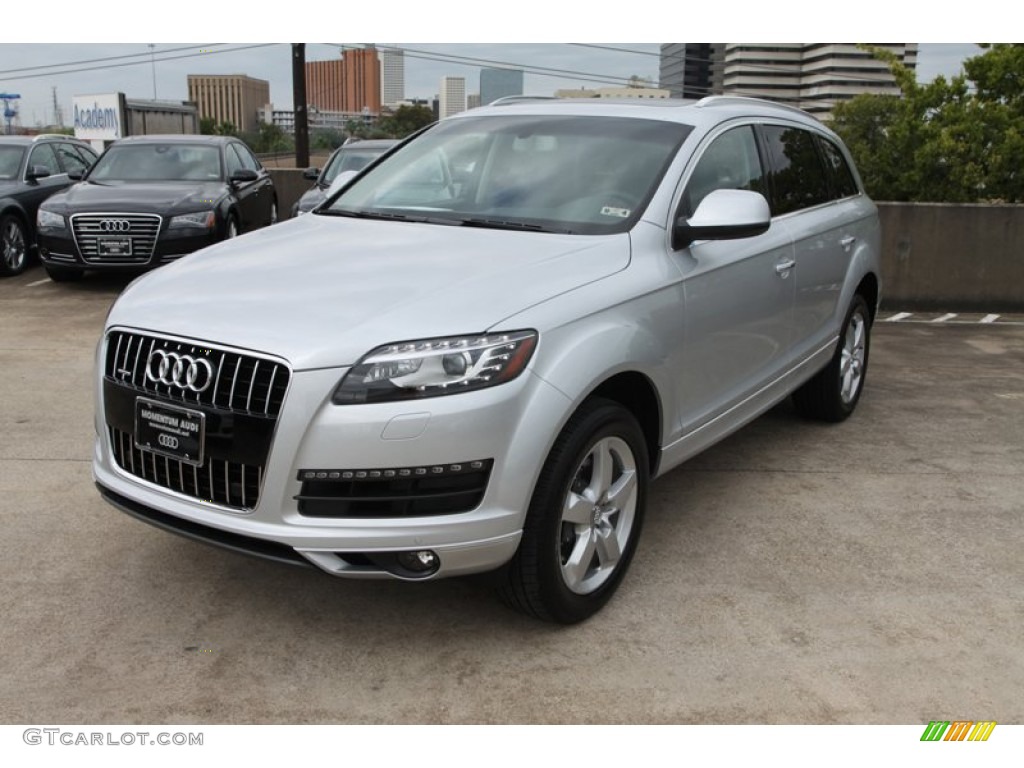 Ice Silver Metallic 2013 Audi Q7 3.0 TFSI quattro Exterior Photo #72432542