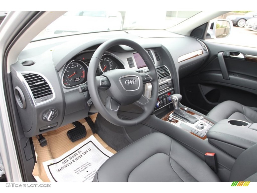Black Interior 2013 Audi Q7 3.0 TFSI quattro Photo #72432725